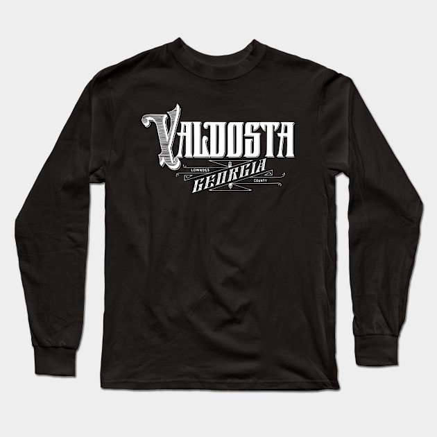 Vintage Valdosta, GA Long Sleeve T-Shirt by DonDota